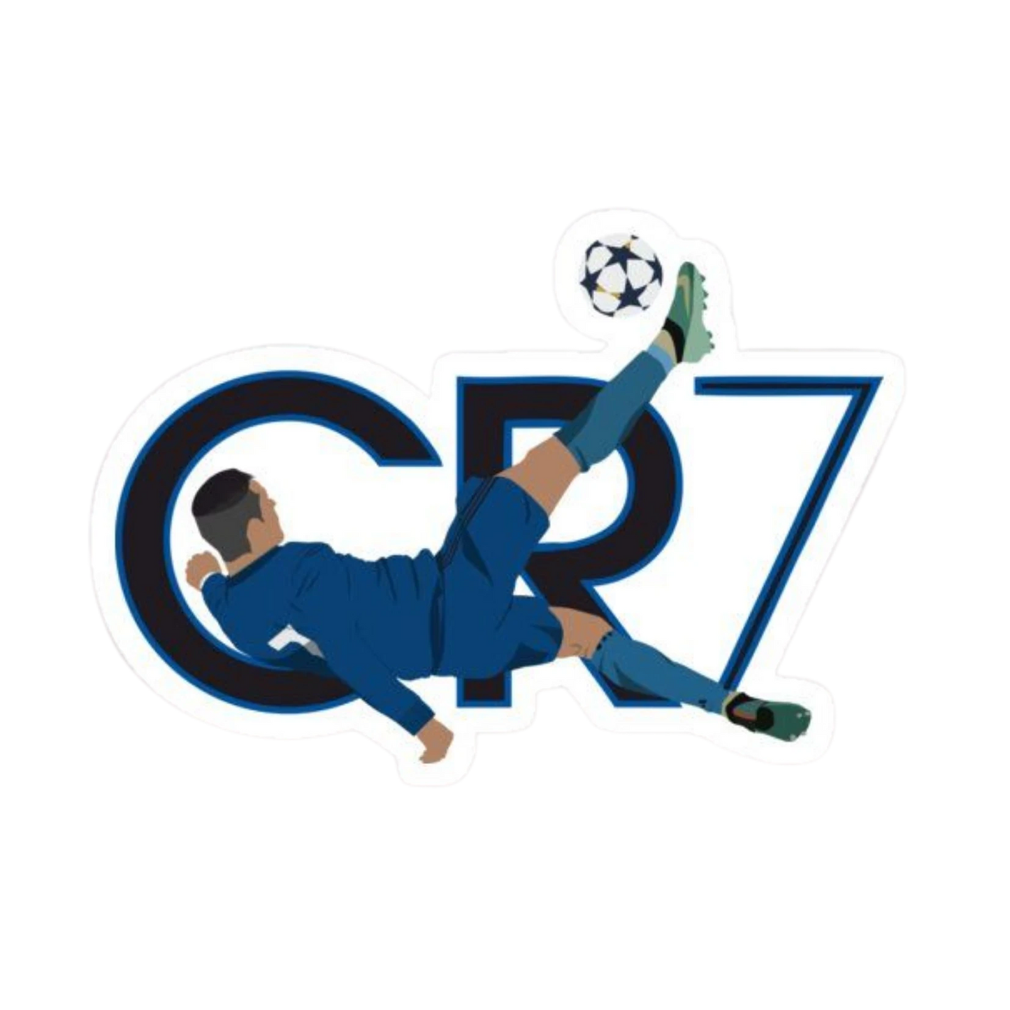 CR7 Bicycle Kick Champions League Illustrated Sticker