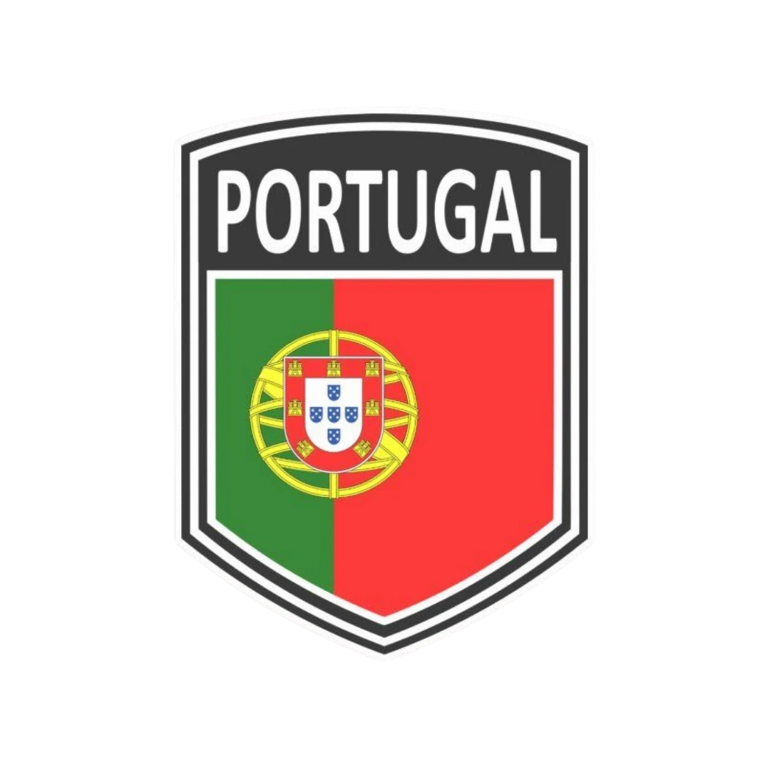 Portugal Flag Shield Badge Sticker