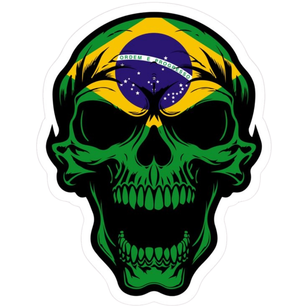 Premium Brazilian football glossy sticker - Brazil Football Sticker #16 - Premium Glossy