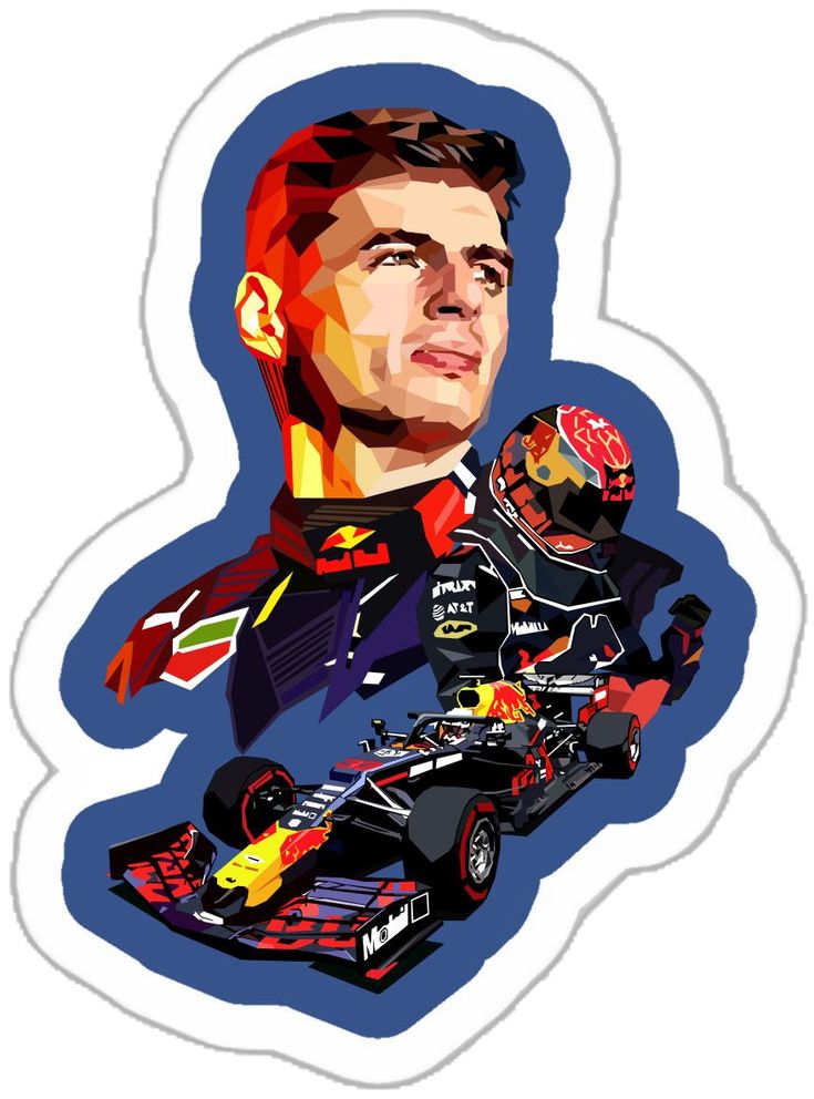 Max Blue — Formula 1 Sticker