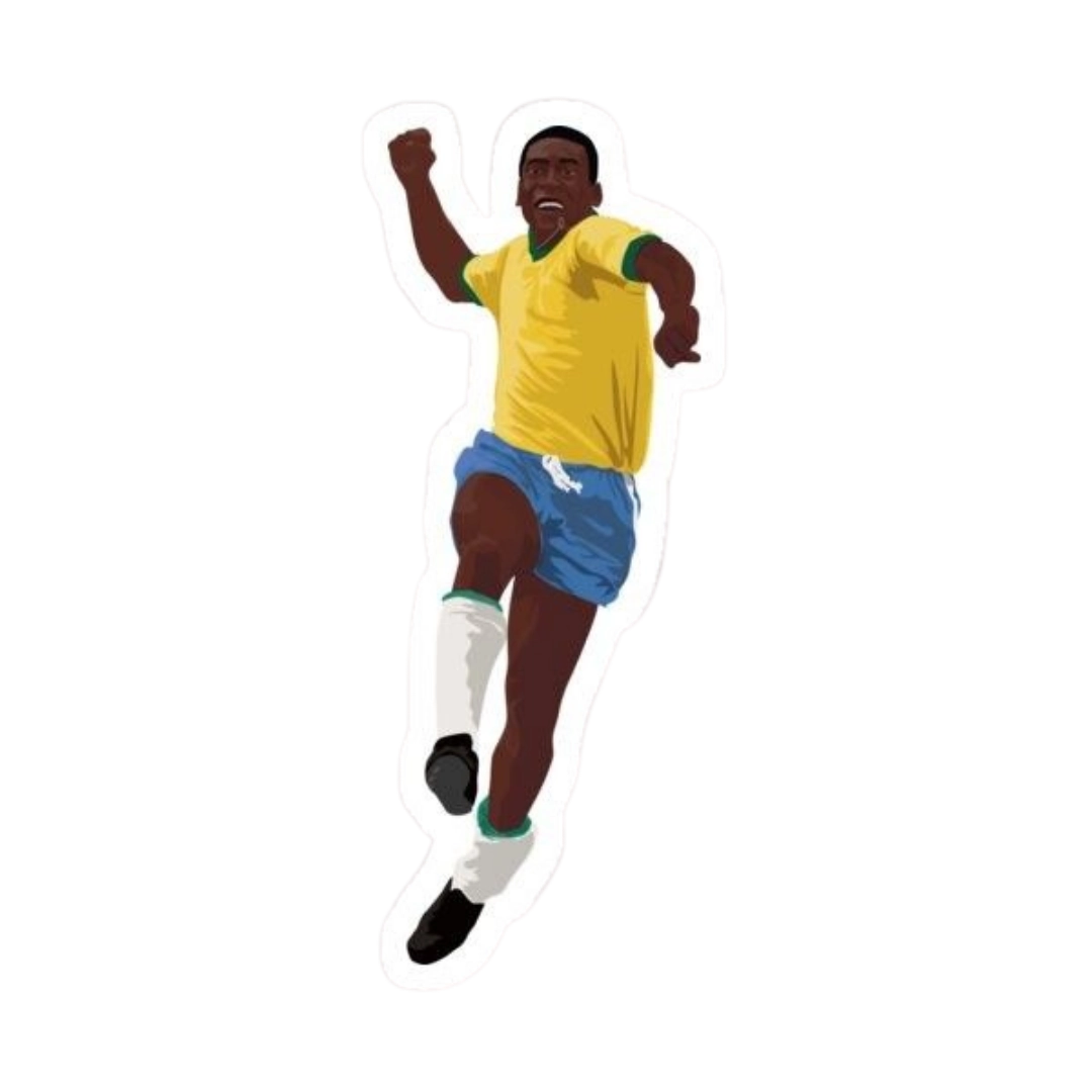 Premium Brazilian football glossy sticker - Brazil Football Sticker #22 - Premium Glossy