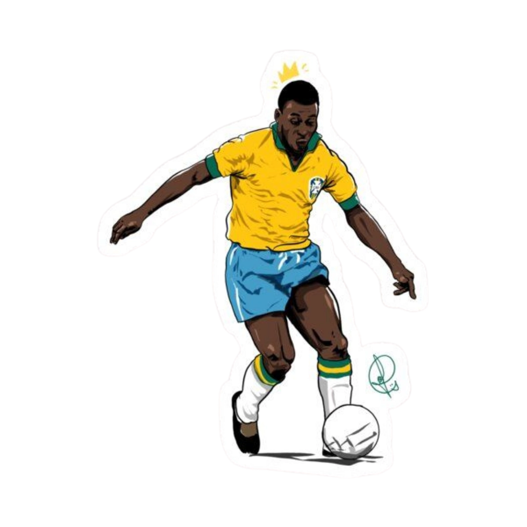 Premium Brazilian football glossy sticker - Brazil Football Sticker #23 - Premium Glossy