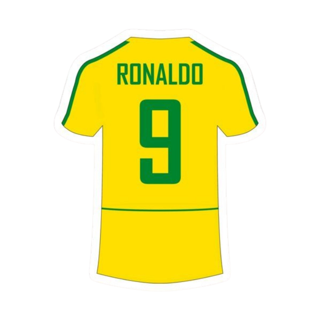 Premium Brazilian football glossy sticker - Brazil Football Sticker #27 - Premium Glossy