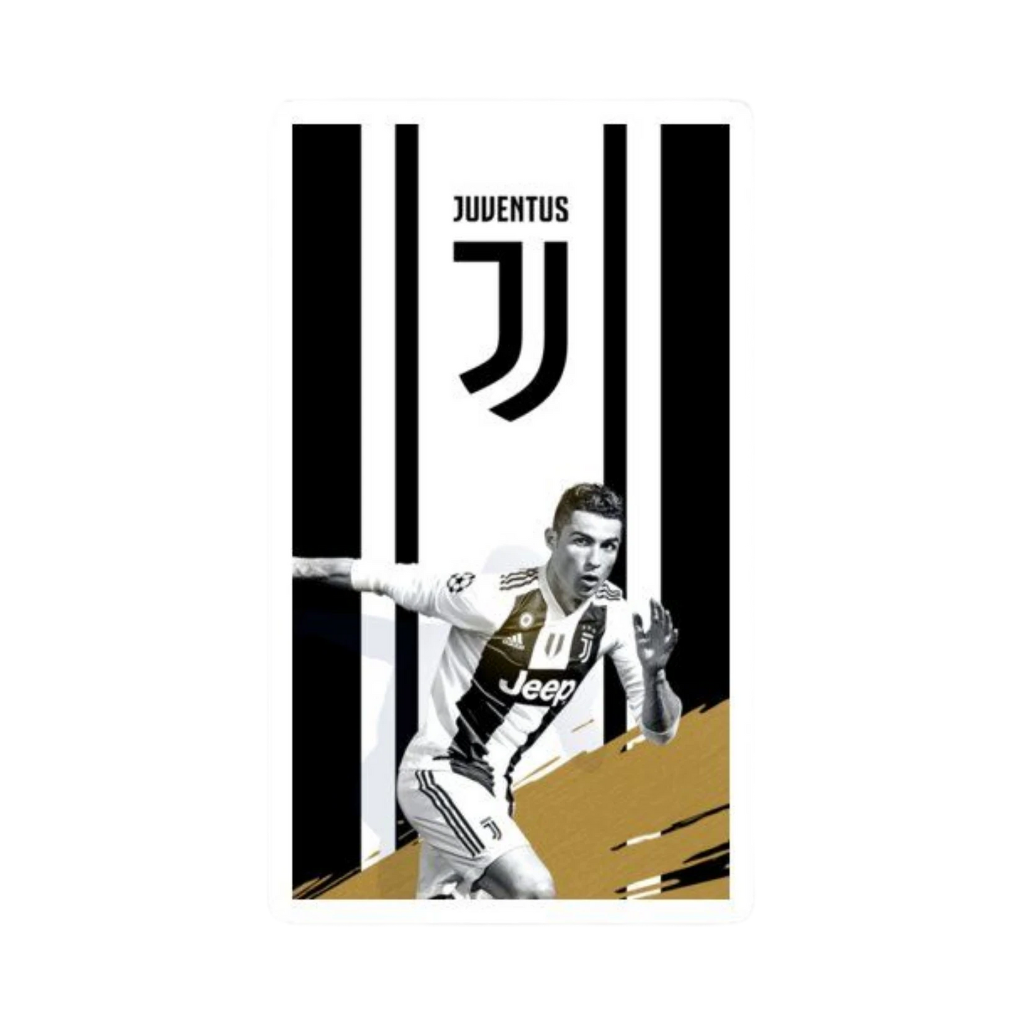 Cristiano Ronaldo Juventus Champions League Action Sticker
