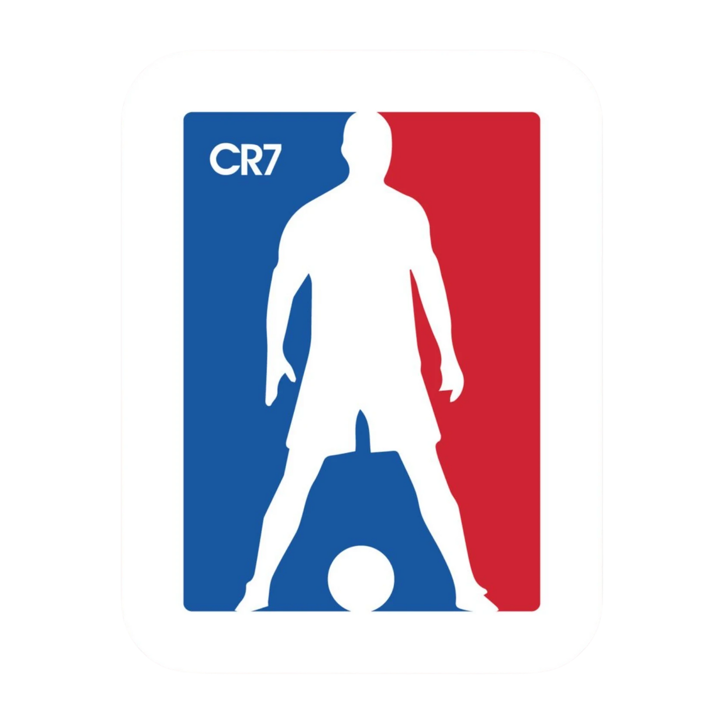 CR7 Football League Style Logo Sticker