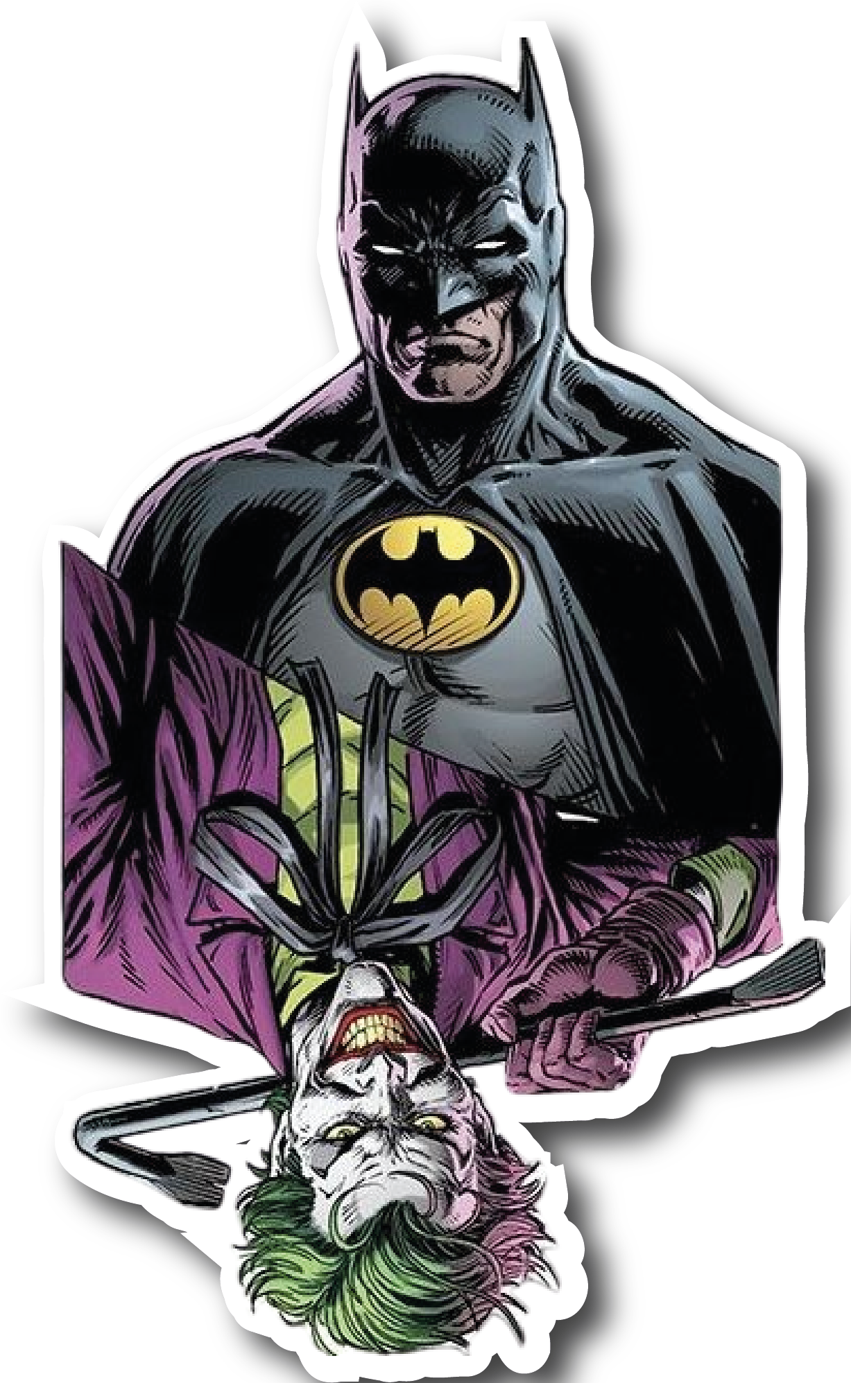 Batman and Joker — Bound Captive Sticker