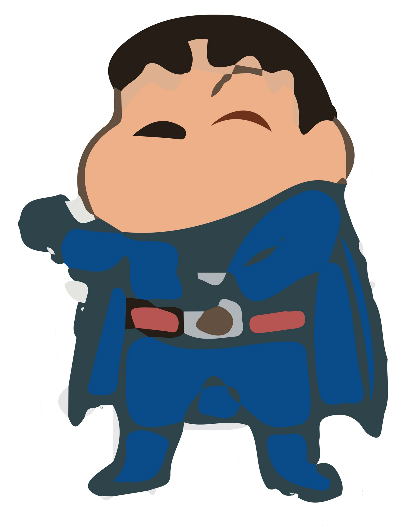 Shinchan Superhero Dark Costume Sticker
