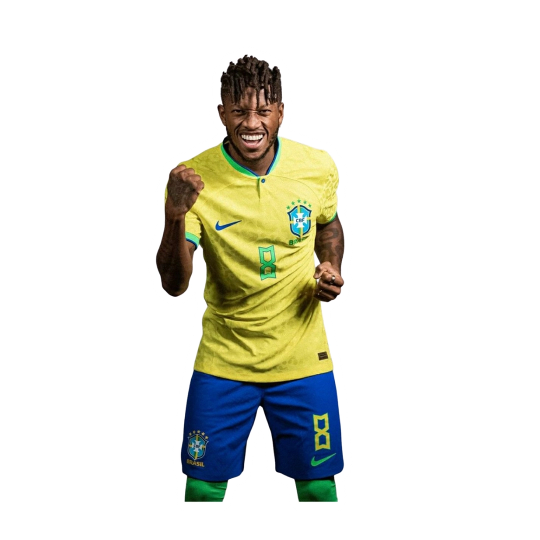Premium Brazilian football glossy sticker - Brazil Football Sticker #51 - Premium Glossy