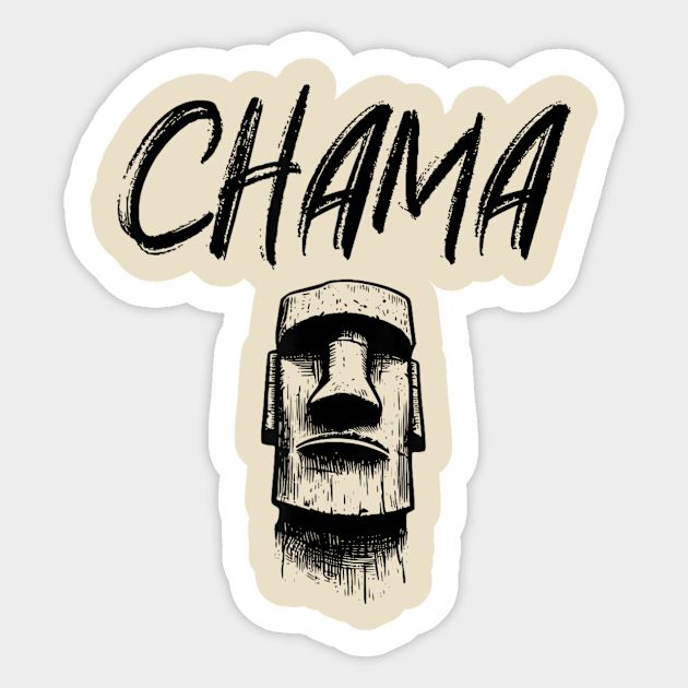 Chama — Moai Sticker