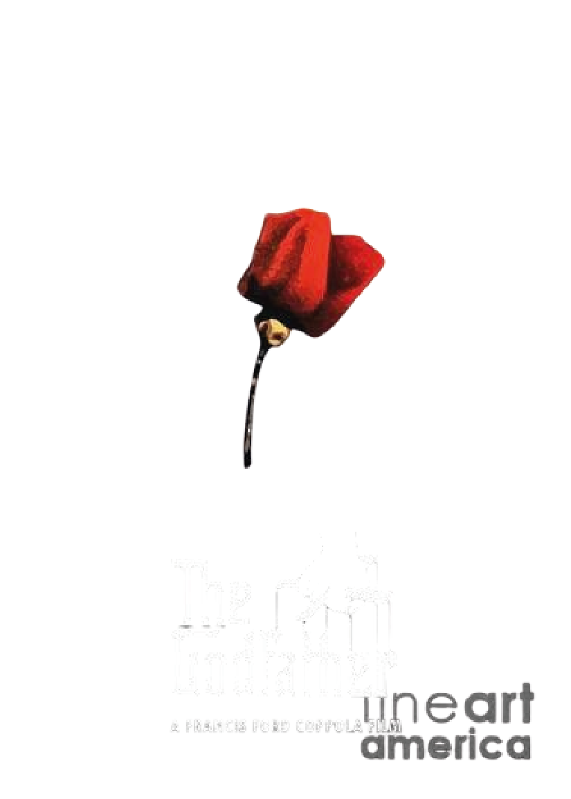 Red Rose — Godfather Poster Art Sticker