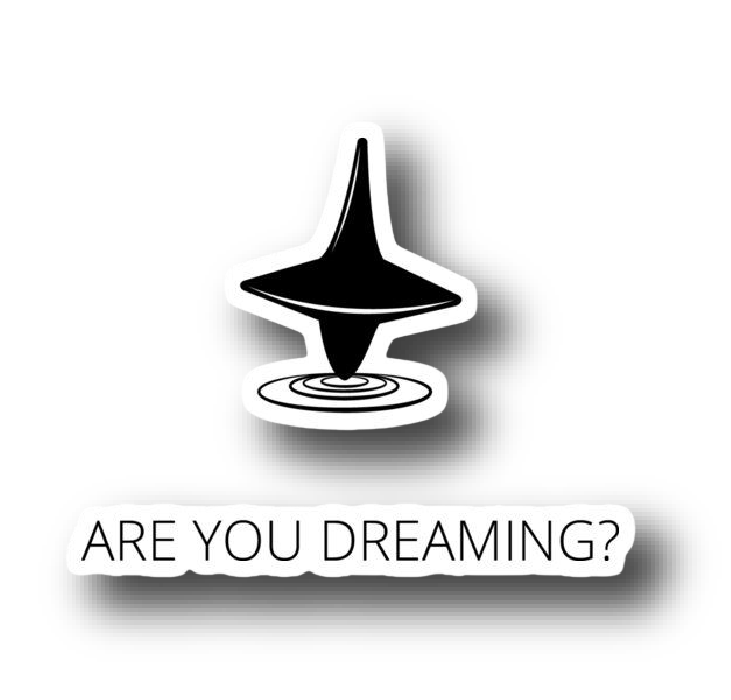 Spinning Top Totem — Are You Dreaming Sticker