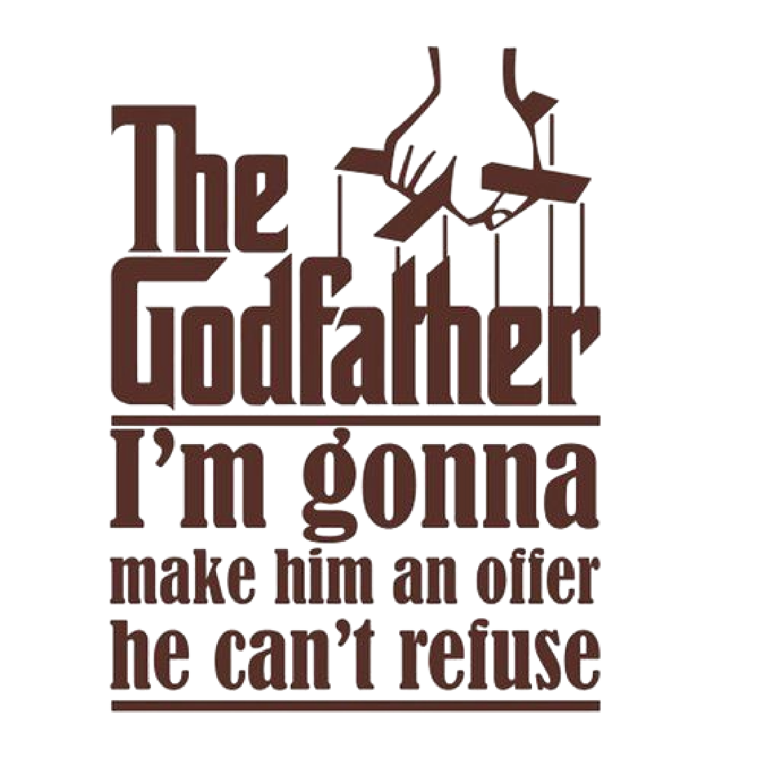 The Godfather — Offer He Can't Refuse Quote Sticker