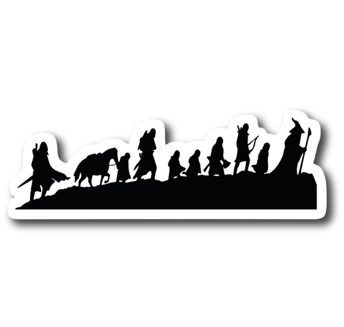 The Fellowship — Silhouette Journey Sticker