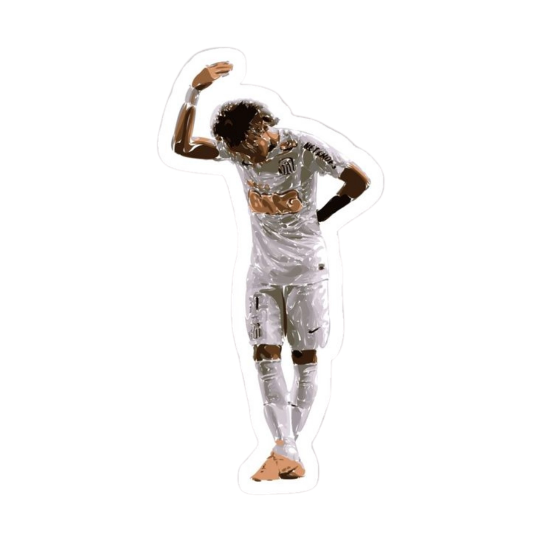 Premium Brazilian football glossy sticker - Brazil Football Sticker #9 - Premium Glossy