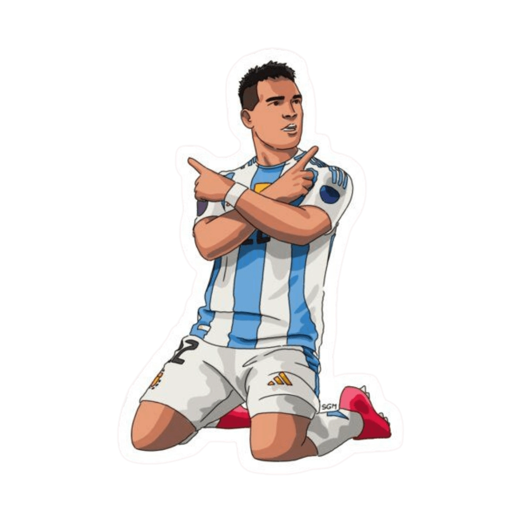 Premium Argentine football glossy sticker - Argentina Football Sticker #108 - Premium Glossy
