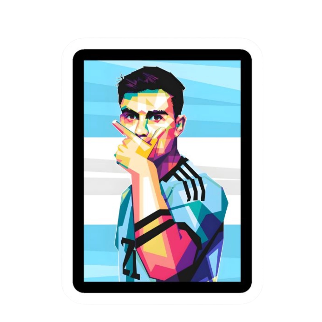 Premium Argentine football glossy sticker - Argentina Football Sticker #76 - Premium Glossy