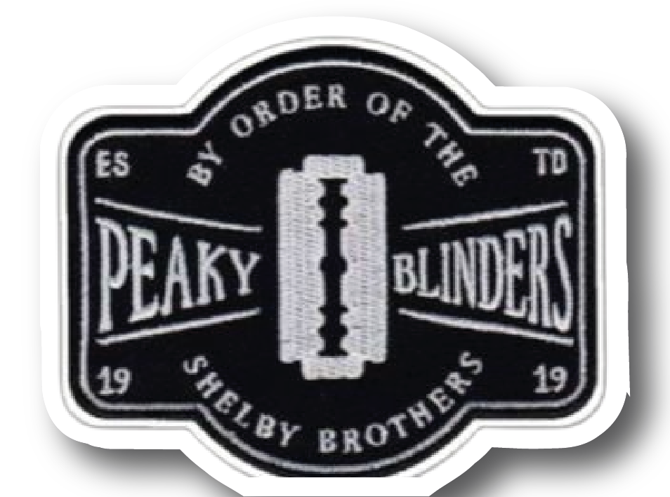 By Order of the Shelby Brothers razor blade badge logo sticker