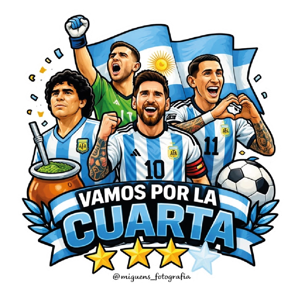 Premium Argentine football glossy sticker - Argentina Football Sticker #07 - Premium Glossy