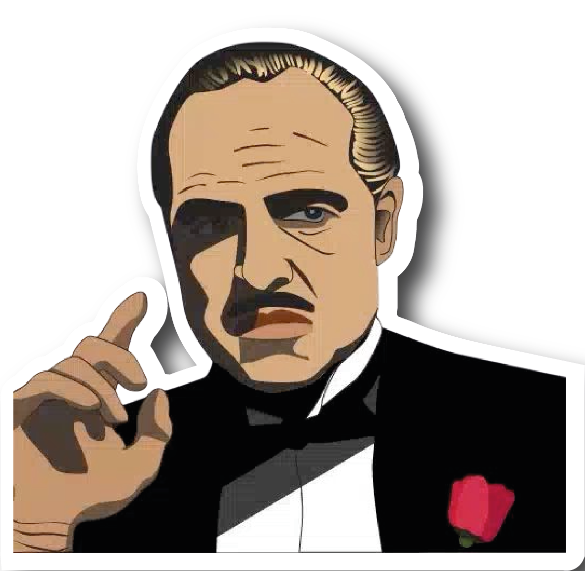 Don Corleone — Pointing Hand Sticker