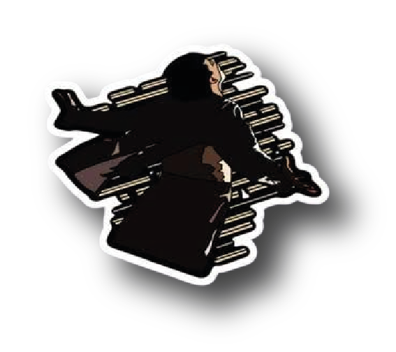 Inmate on the Rooftop — Silhouette Sticker