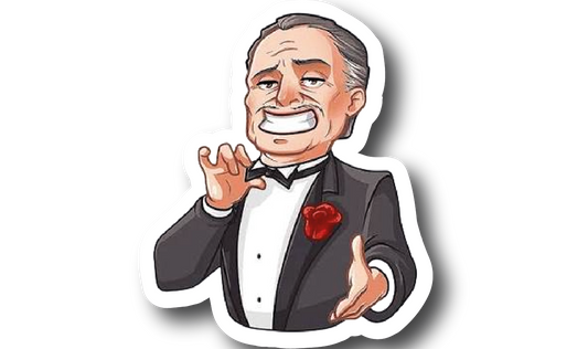 Don Corleone — Cartoon Caricature Sticker