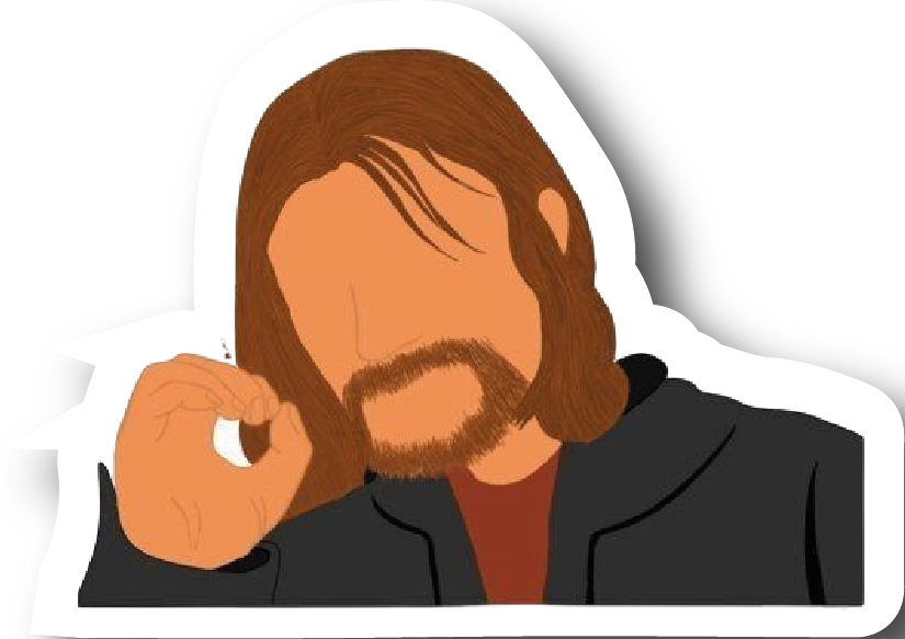The One Ring — Close-Up Portrait Sticker