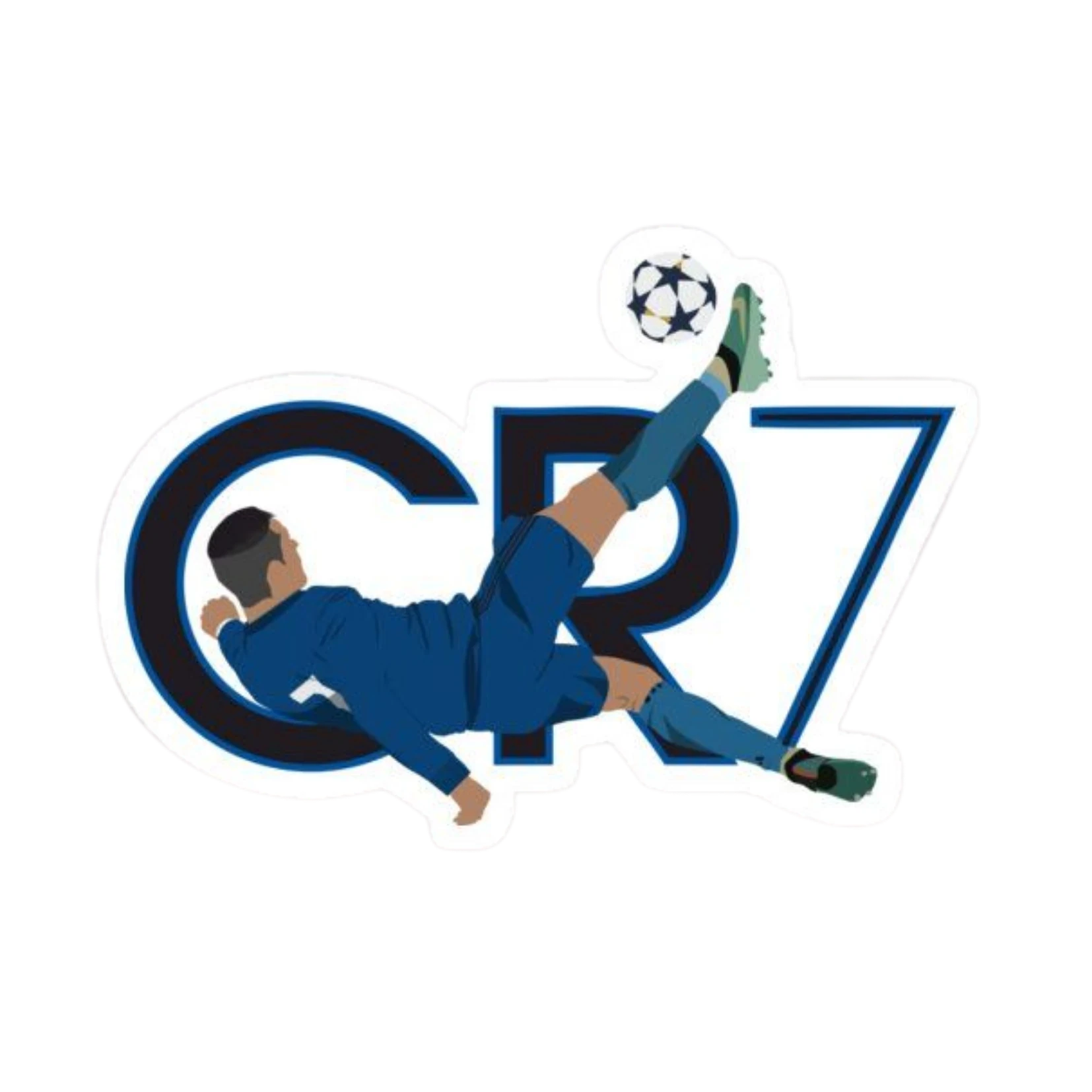 CR7 Bicycle Kick Champions League Illustrated Sticker