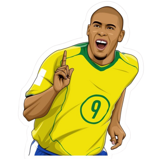 Premium Brazilian football glossy sticker - Brazil Football Sticker #11 - Premium Glossy