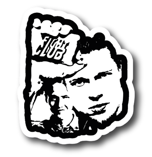 Tyler Durden & The Narrator — Fight Club Fist Stencil Sticker