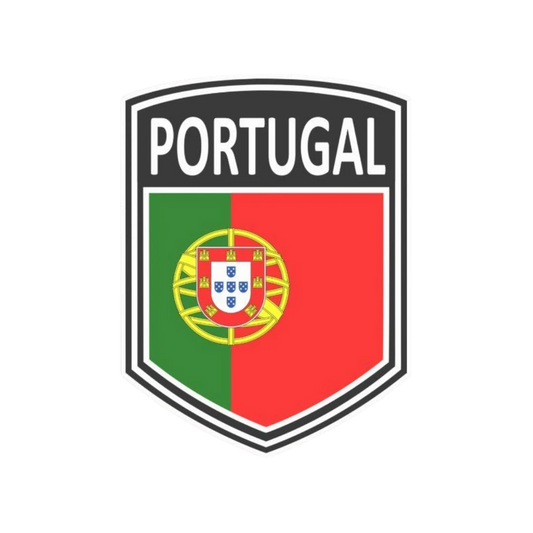 Portugal Flag Shield Badge Sticker