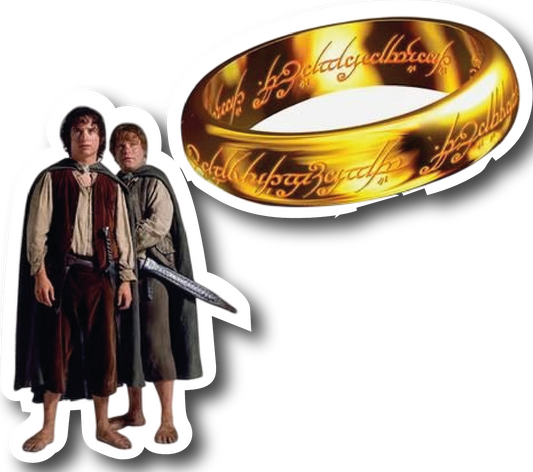 Frodo and Sam — The One Ring Sticker