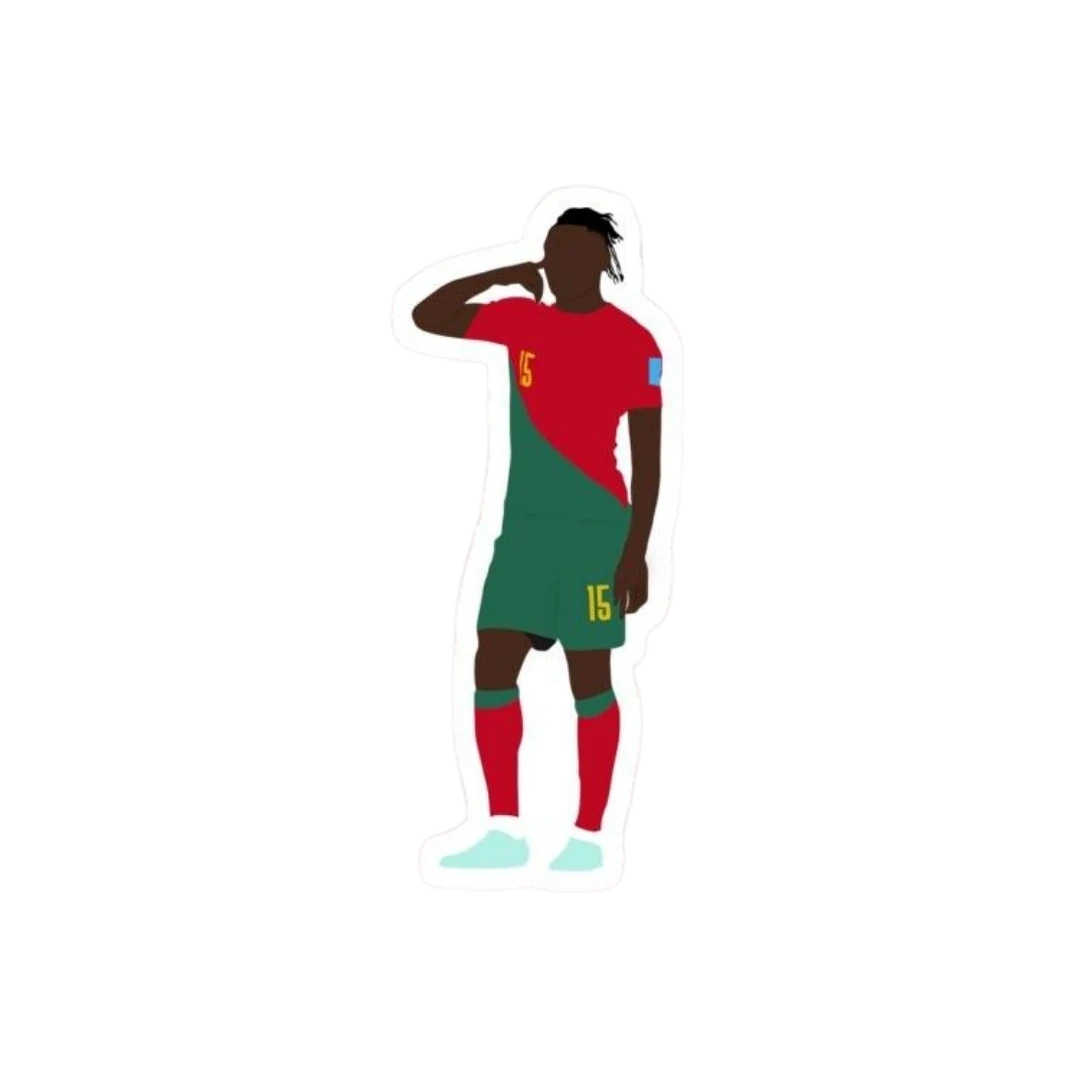 Portugal Player Number 15 Salute Goal Celebration Sticker