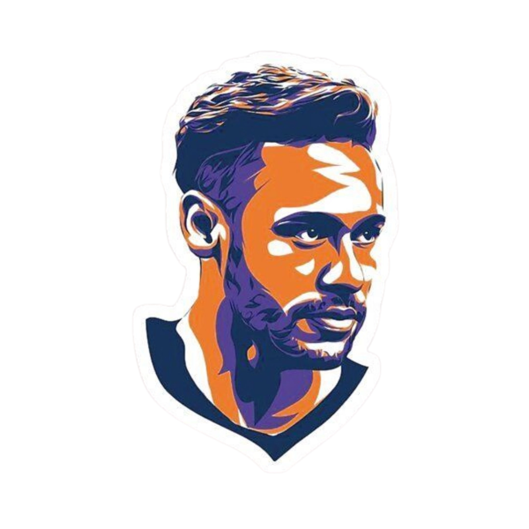 Premium Brazilian football glossy sticker - Brazil Football Sticker #14 - Premium Glossy