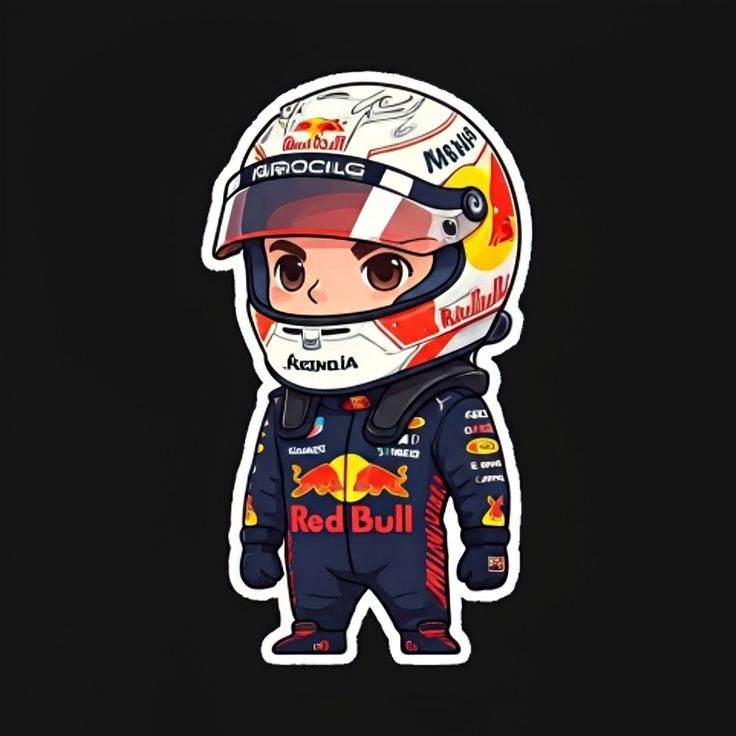 Driver Chibi Wave — Formula 1 Sticker