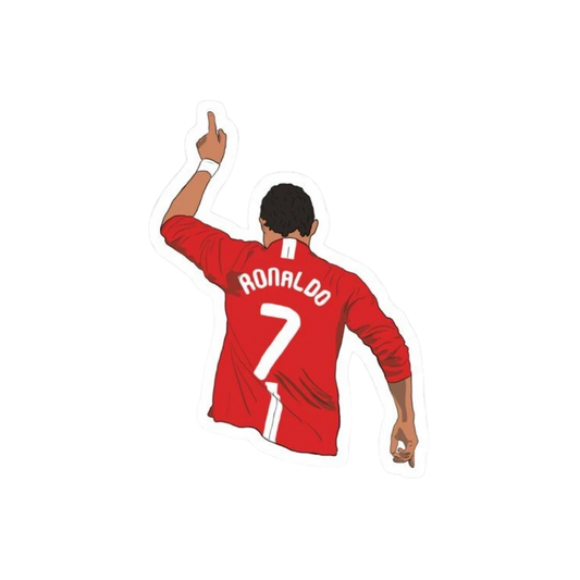 Cristiano Ronaldo Manchester United No7 Pointing Celebration Sticker