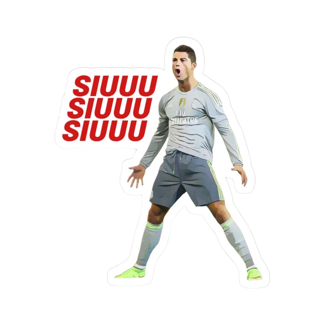 Cristiano Ronaldo SIUUU Real Madrid Fly Emirates Sticker