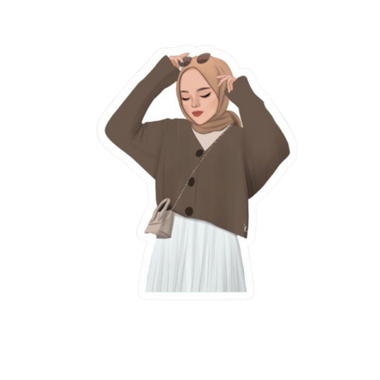 Islamic Girl Sticker #5