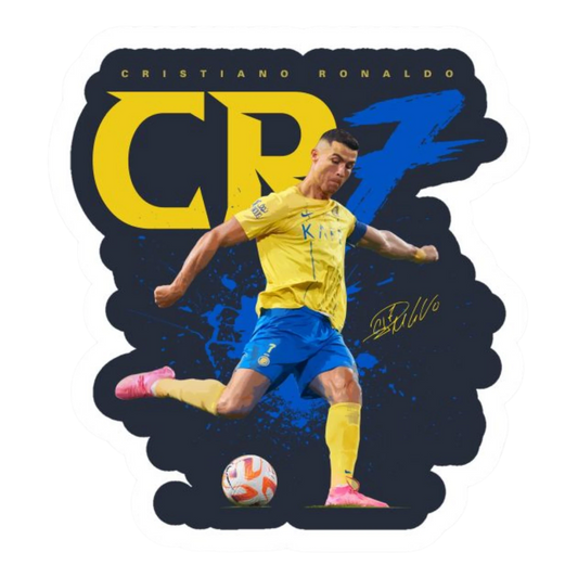 Cristiano Ronaldo Al-Nassr CR7 Shooting Sticker