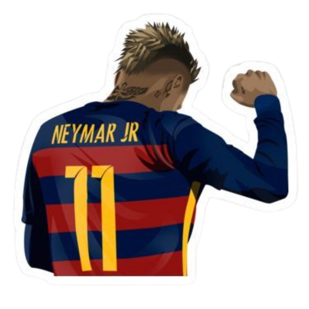 Premium Brazilian football glossy sticker - Brazil Football Sticker #1 - Premium Glossy