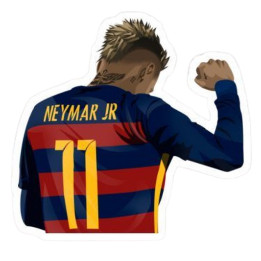 Premium Brazilian football glossy sticker - Brazil Football Sticker #1 - Premium Glossy