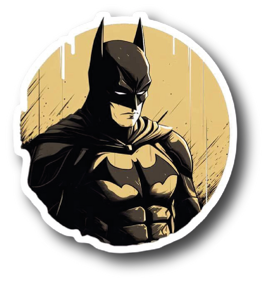 Batman — Gold Drip Portrait Sticker