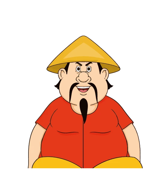 Gopal Bhar Conical Hat Red Outfit Sitting Sticker