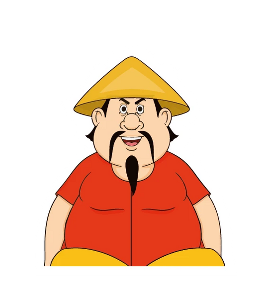 Gopal Bhar Conical Hat Red Outfit Sitting Sticker