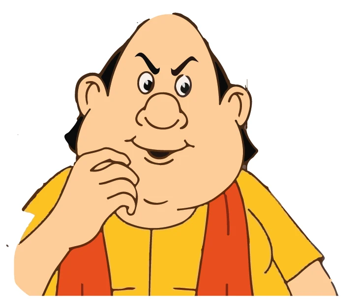 Gopal Bhar Scheming Mischievous Grin Sticker