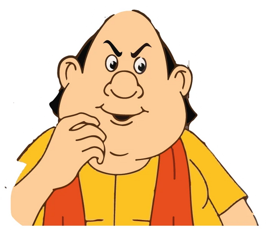 Gopal Bhar Scheming Mischievous Grin Sticker