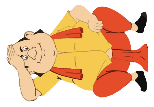 Gopal Bhar Lying On Side Relaxed Sticker