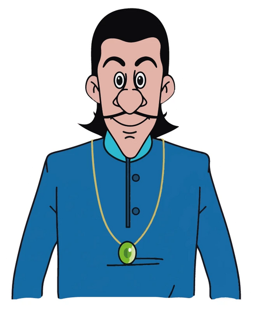 Gopal Bhar Villain Minister Portrait Sticker