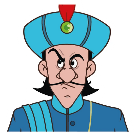 Gopal Bhar Minister Grumpy Close Up Sticker