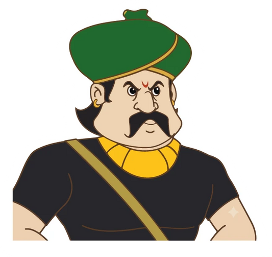 Gopal Bhar Royal Guard Green Hat Sticker