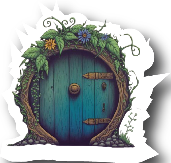 Bag End — Hobbit Round Door Sticker